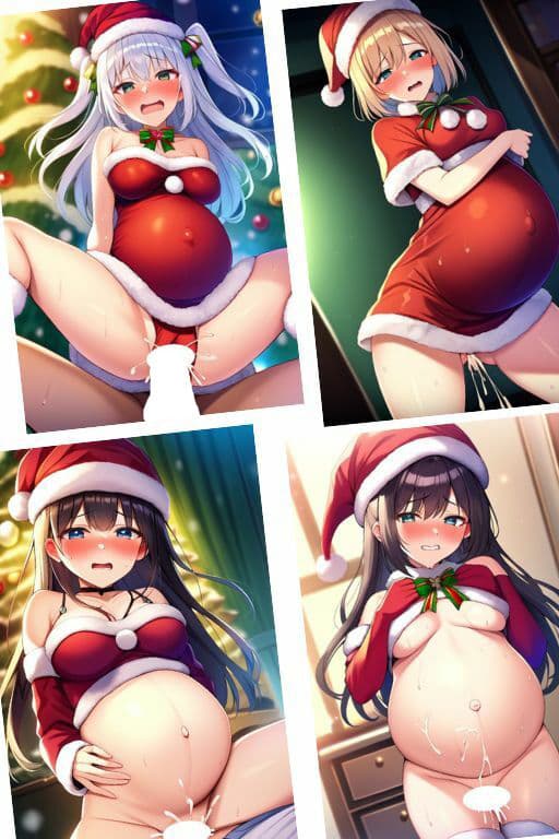 妊婦にサンタコスをさせて生中出しするホワイトクリスマス・サンタクロース・コスプレ・聖なる夜・妊娠・NTRのサンプル画像7