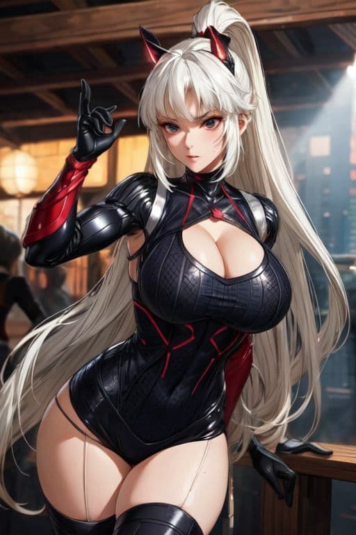 爆乳AI白髪戦士1のサンプル画像5