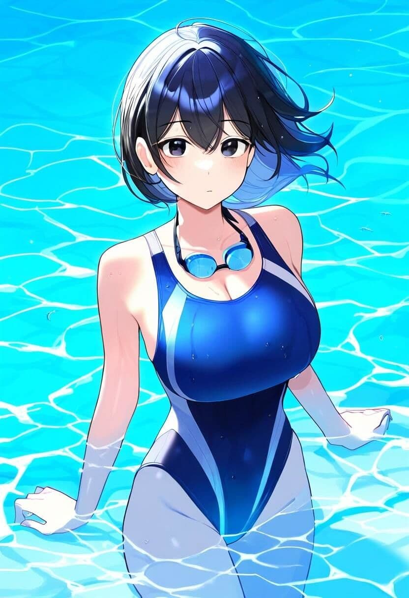 水泳部の巨乳Jkとあまあまセックス！アナルとマンコを犯し尽くす！のサンプル画像1