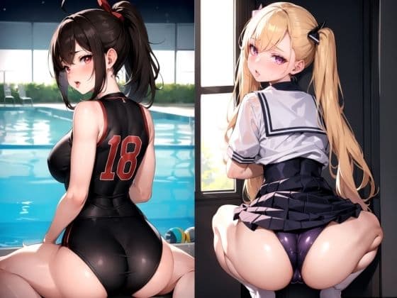 制服、水着、ぶるま 大きなお尻のえちえち撮影会のサンプル画像4