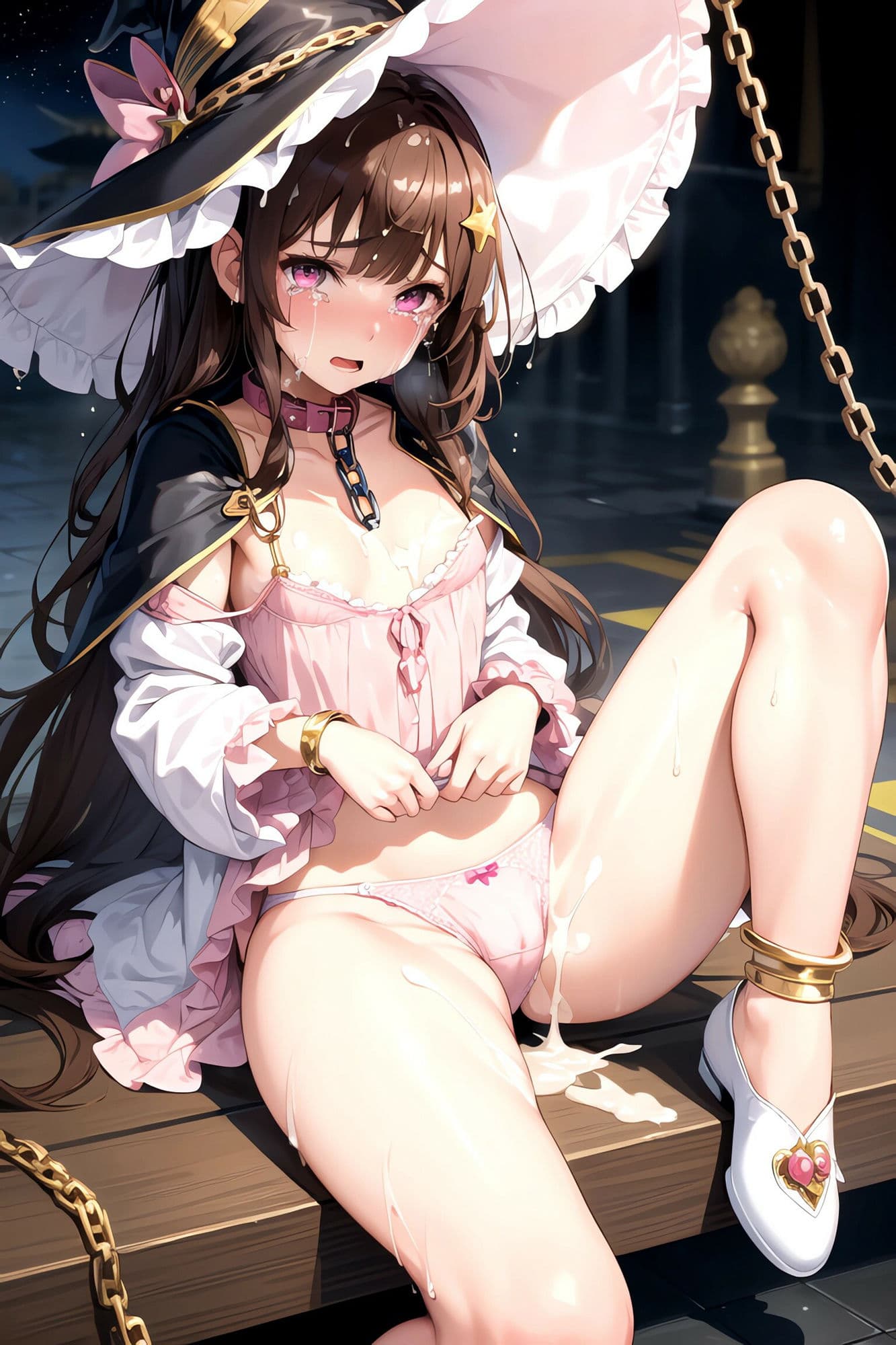 【茶髪編】おしゃれ魔法少女に鎖首輪＆強●パンティー中出し射撃のサンプル画像4