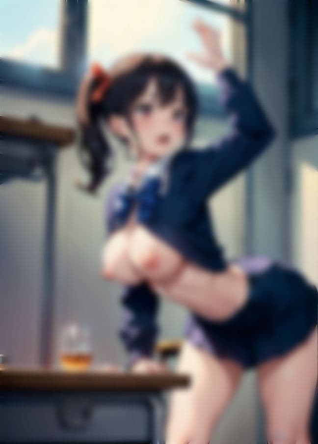 エッチ大好き学級委員長は学校で変態行為のサンプル画像2