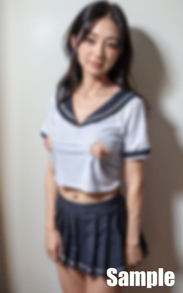 熟女セーラー服のサンプル画像2