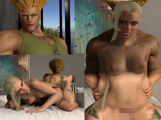 【3D動画】キャミーとガイルのストリップファイターの合間の休憩いちゃらぶせっくすのサンプル画像4