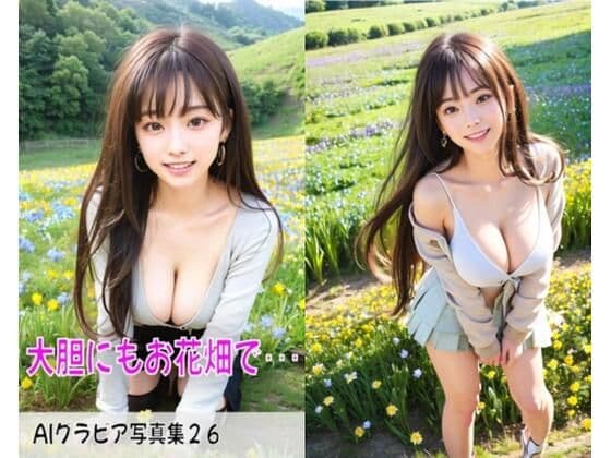 AIグラビア写真集26〜大胆にもお花畑で・・・〜の表紙