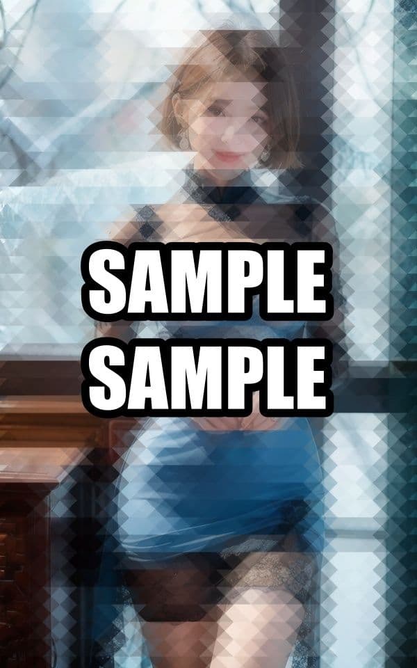水色シースルードレスのエッチなお姉さんのサンプル画像8