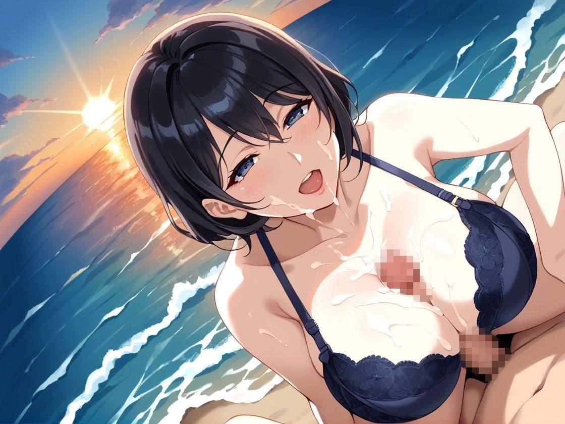巨乳青姦 人妻海に散るのサンプル画像6