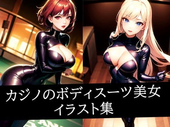 カジノのボディスーツ美女イラスト集の表紙