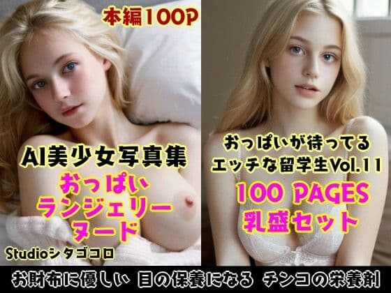 外国人留学生たちが可愛すぎる美少女写真集 Vo1.11〜いろんな金髪美少女の留学生が毎日ウチのベッドで待っている新章1〜の表紙