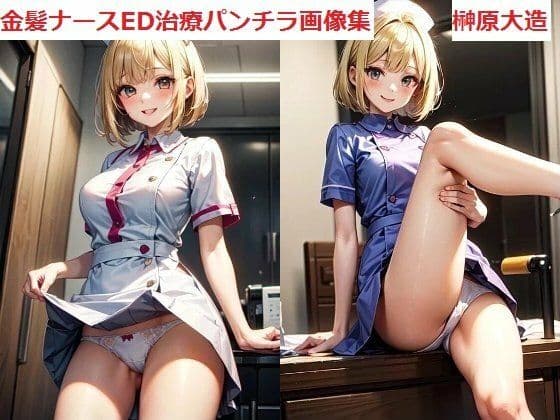 金髪ナースED治療パンチラ画像集の表紙
