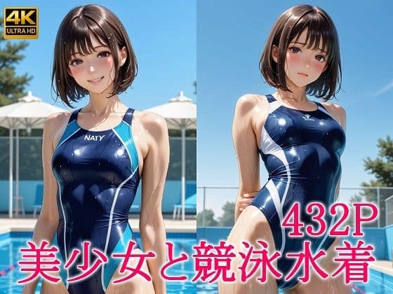 美少女と競泳水着の表紙