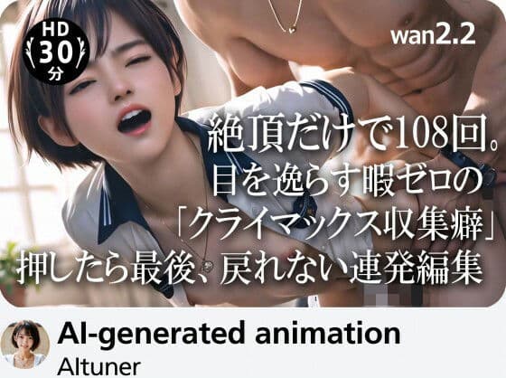 【30分HD】 絶頂だけで108回。目を逸らす暇ゼロの「クライマックス収集癖」──押したら最後、戻れない連発編集の表紙