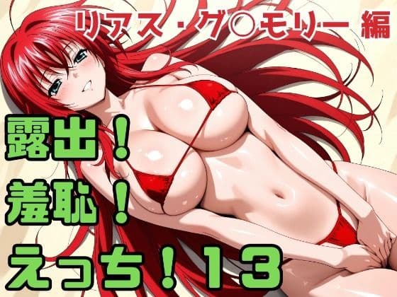 露出！羞恥！えっち！二次創作イラスト集13［リアス・グ○モリー］の表紙