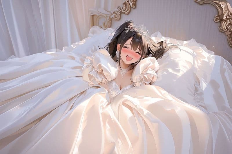 【ドレス美少女49】ツルツルドレスの中の秘め事のサンプル画像5
