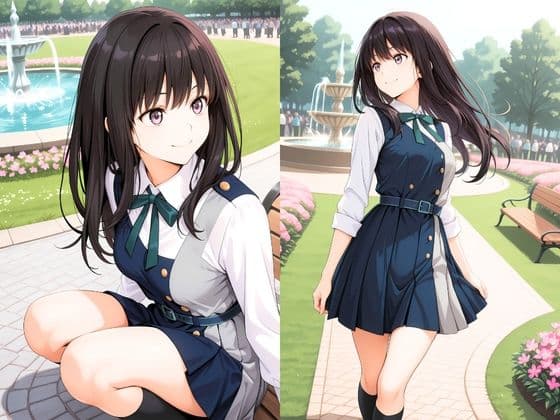 ［4K動画付き］井上た○な 公園堕とし:最強の銃弾、快楽に汚される リコリス・リ○イルのサンプル画像1