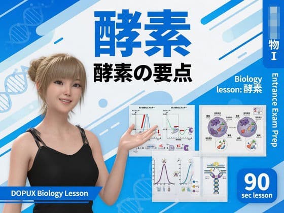 【▲20】一ノ瀬廻里 大学に進学し強豪予備校『DOPUX（ドピュックス』で生物I，IIを教える名物講師に！（Vol.018:酵素）の表紙