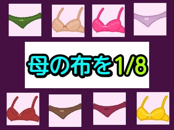 母の布を1/8の表紙