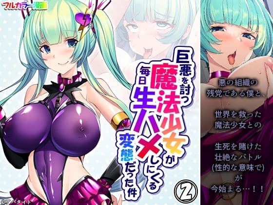 巨悪を討つ魔法少女が毎日生ハメしにくる変態だった件 2巻の表紙