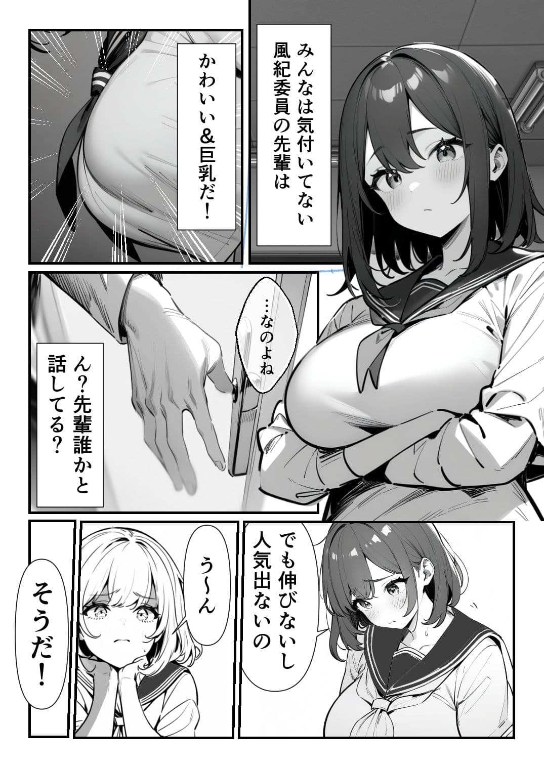 仲の良い先輩が中出しメス堕ちする話のサンプル画像2