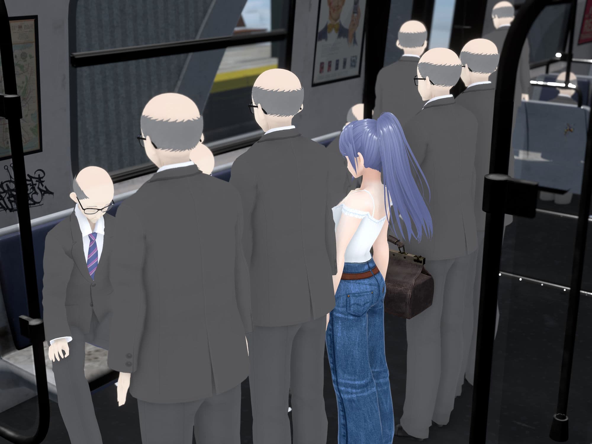女子だけ成長 男子を追い抜く 成長音〜電車編〜のサンプル画像5