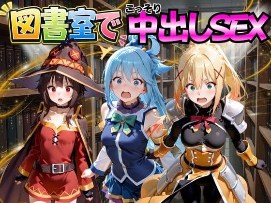 図書室でこっそり中出しSEX こ○素晴らしい世界に祝福を！編の表紙