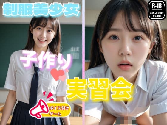 スマホ対応！制服美少女  子作り実習 ゲーム版の表紙